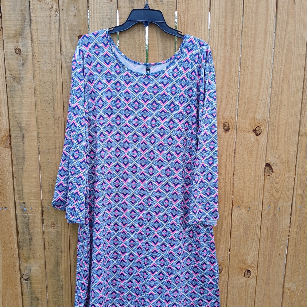 Geometric Patterned Dress - image 3